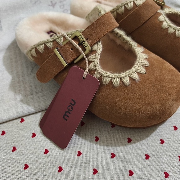 MOU Suede Woven Mule Shoes - Picture 7 of 7